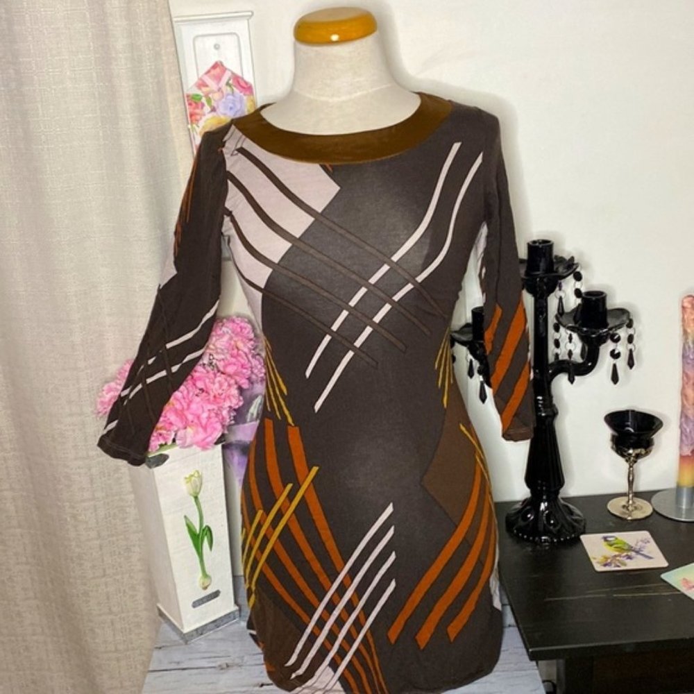 🌷Axara🌷 Geometric Print Dress